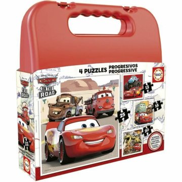 Sada 4 puzzle Cars On the Road 73 Kusy