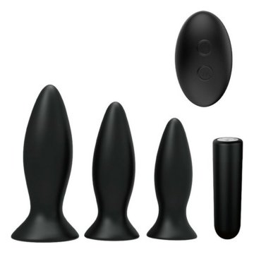 Sada dvoch análnych kolíkov Blackdoor No. 11 S Pleasures Čierna (3 pcs)