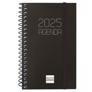 Agenda Finocam OPAQUE Čierna Mini 7,9 x 12,7 cm 2025