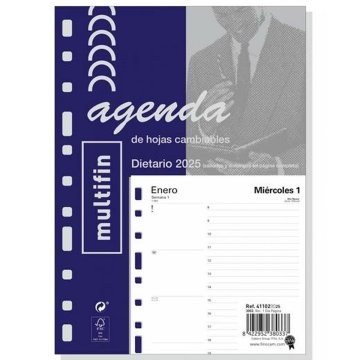 Náhradná strana pre agendu Finocam MULTIFIN 3002 2025 15,5 x 21,5 cm