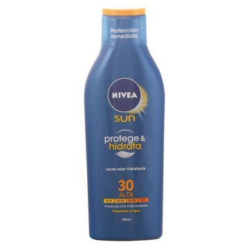 Mlieko na opaľovanie Protege & Hidrata Nivea Protect And Moister SPF 30 (200 ml) Spf 30 200 ml