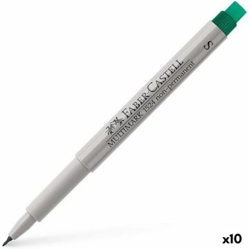 Fixky Faber-Castell Multimark 1524 zelená (10 kusov)