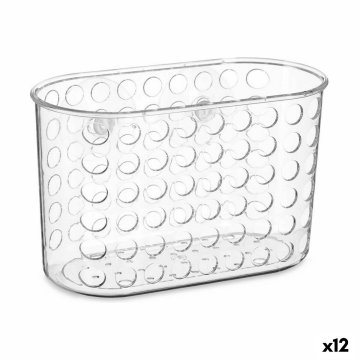 Vešiak do sprchy 19,3 x 12 x 9 cm Transparentná Plastické PVC (12 kusov)