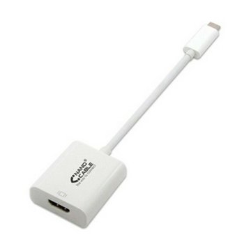 Adaptér USB-C na HDMI NANOCABLE 10.16.4102 15 cm Biela