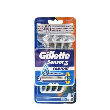 Ručný holiaci strojček Gillette Sensor 3 Confort (4 kusov)