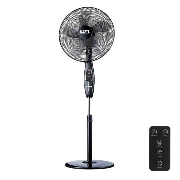 Stojanový ventilátor EDM Čierna 60 W