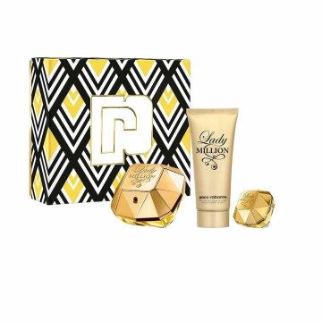 Súprava s dámskym parfumom Paco Rabanne EDP Lady Million EDP 3 Kusy