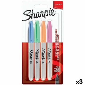 Sada fixiek Sharpie 4 Kusy Viacfarebná (3 kusov)