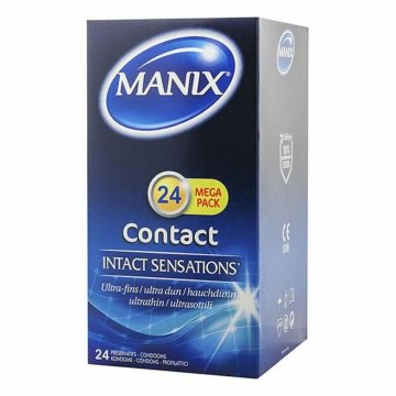 Kondómy Manix Contact Č. 18,5 cm (24 uds)