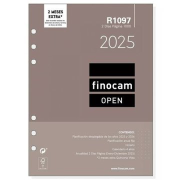 Náhradná strana pre agendu Finocam OPEN R1097 2025 15,5 x 21,5 cm