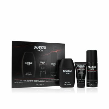 Súprava s pánskym parfumom Guy Laroche DRAKKAR NOIR EDT 3 Kusy