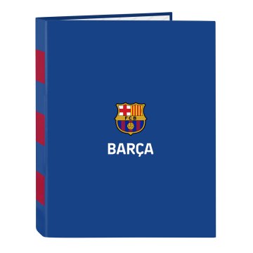 Krúžkové zakladače F.C. Barcelona Modrá Hnedočervená A4 26.5 x 33 x 4 cm