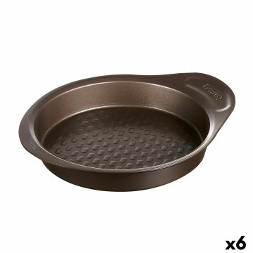 Forma na torty Pyrex Asimetria Čierna Kov Okrúhly Ø 26 cm 6 kusov