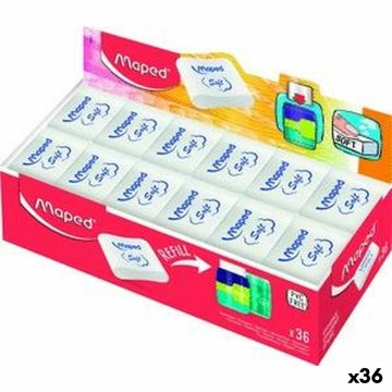 Sada gumy na gumovanie Maped Essential Soft Connect Biela 36 Kusov