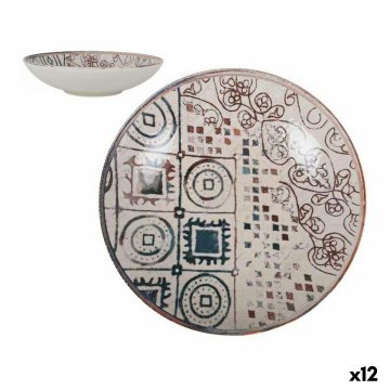 Hlboký Tanier La Mediterránea Grecia Porcelán (12 kusov)