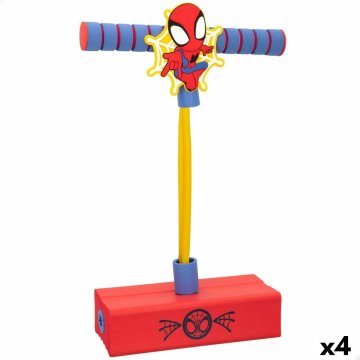 Skákadlo pogo, pogo jumper Spider-Man 3D Červená Detské (4 kusov)