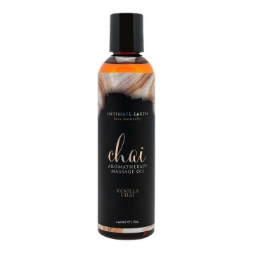 Masážny olej Chai 240 ml Intimate Earth 771044-240 Vanilka Sladký