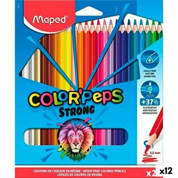 Farbičky Maped Color' Peps Strong Viacfarebná 24 Kusy (12 kusov)