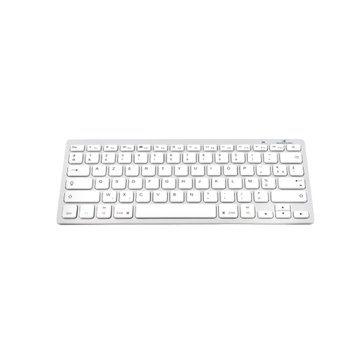 Bluetooth Klávesnica Bluestork BS-KB-MICRO/BT/SP Biela Striebristý Španielska Qwerty