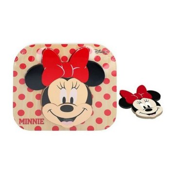 Detské drevené puzzle Minnie Disney 6 pcs (22 x 20 cm)