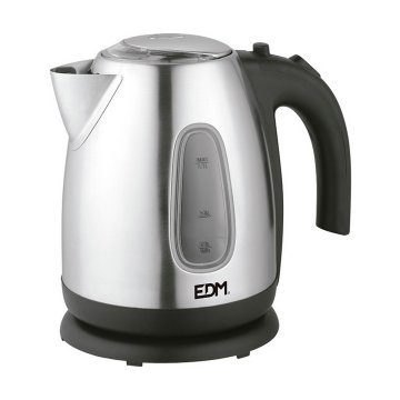 Kanvica EDM 07656 Kettle Čierna Nerezová oceľ 2200 W 1,7 L