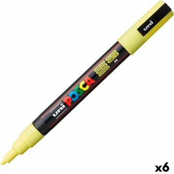 Fixka akrylickej farby POSCA PC-3M Žltá 0,9-1,3 mm (6 kusov)