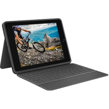 Bluetooth klávesnica s držiakom na tablet Logitech 920-009317 Čierna Španielska Qwerty QWERTY iPad 7