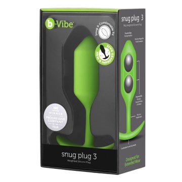 Análna zástrčka B-Vibe 3 zelená Lime