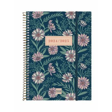 Agenda Finocam Daisy Viacfarebná A5 15,5 x 21,2 cm 2024-2025