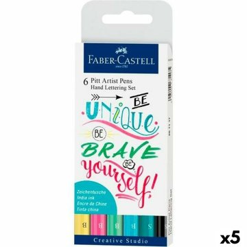 Sada fixiek Faber-Castell Pitt Artist Kaligrafia podľa výrobcu Koláč (5 kusov)