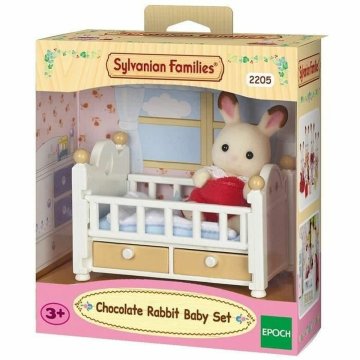 Pohyblivé figúrky Sylvanian Families Baby Rabbit Chocolate Bed