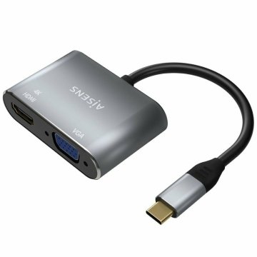 Adaptér HDMI na VGA Aisens A109-0627 Sivá 15 cm