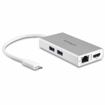 USB rozbočovač Startech DKT30CHPDW Biela 60 W