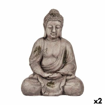 Dekoratívna socha do záhrady Buddha Polyesterová živica 23 x 42 x 30 cm (2 kusov)