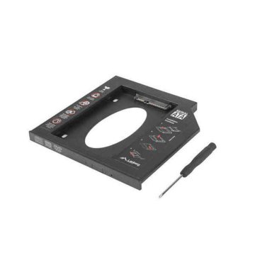 Adaptér pre hard disk Lanberg IF-SATA-10 2,5" Čierna Viacfarebná (7 mm)