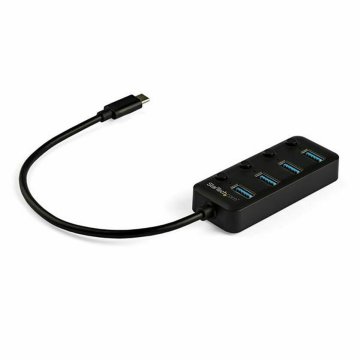 USB rozbočovač Startech HB30C4AIB Čierna