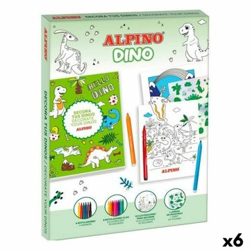 Obrázky na maľovanie Alpino Dino Viacfarebná (6 kusov)