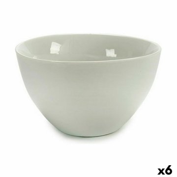 Miska 13 x 7,2 x 13 cm Porcelán Biela 600 ml (6 kusov)