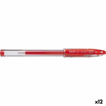 Gélové pero Pilot G-3 Grip Červená 0,5 mm (12 kusov)