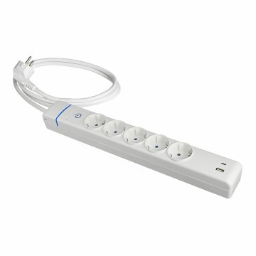 Predlžovací Kábel s 5 Zásuvkami a Vypínačom Solera 51ilac USB 250 V 16 A (1,5 m)