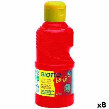 Tempera Giotto Červená 250 ml (8 kusov)