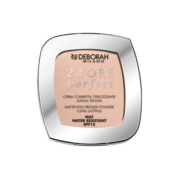 Kompaktný prášok Deborah 24ore Perfect Nº 02 Light Rose Spf 15