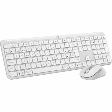 Klávesnica Logitech Biela Španielska Qwerty QWERTY