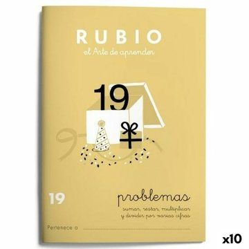 Zošit na matematiku Rubio Nº19 A5 Španielčina 20 Listy (10 kusov)