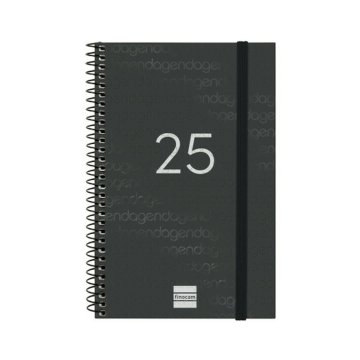 Agenda Finocam YEAR Čierna 11,7 x 18,1 cm 2025