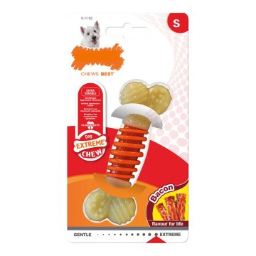 Hračka na žuvanie psa Nylabone Extreme Chew Pro Action Bacon Veľkosť S Nylón