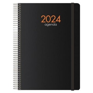 Agenda SYNCRO DOHE 2024 Čierna Quarto 15 x 21 cm Ročný