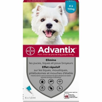 Proti parazitom Advantix pes 4-10 kg 6 kusov