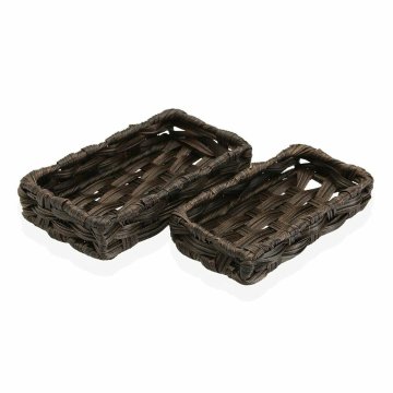 Súprava košíkov Versa Tmavo hnedá Polyetylén 2 Kusy (11 x 4 x 20 cm) (2 pcs)