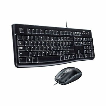 Klávesnica a optická myš Logitech 920-002562 Čierna Anglicky QWERTY